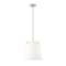 Z-Lite Weston Pendant, 3-Light, 13 In.W x 13 In.H, Brushed Nickel/White Linen 3501P13-BN - alternate 7